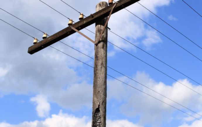 damaged utility pole from hexion webpage
